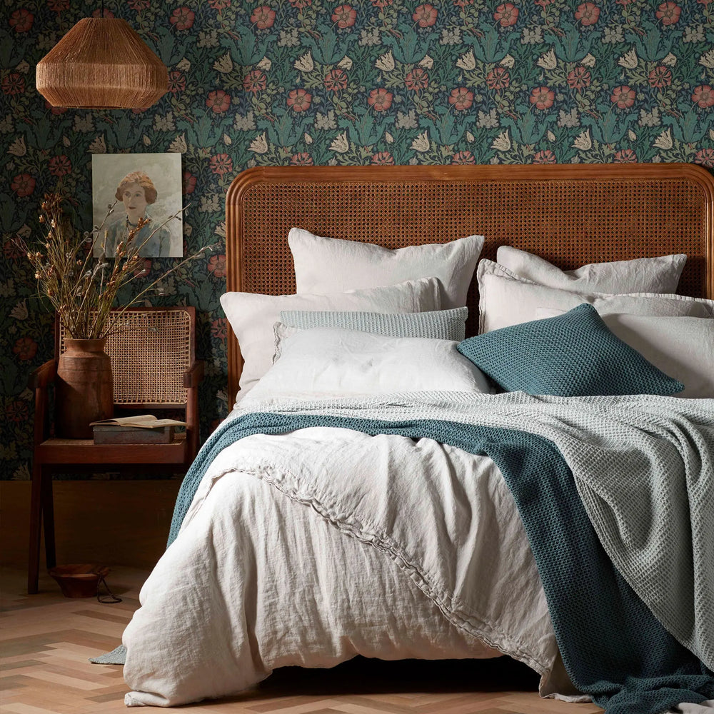 Pebble Grey 100% Linen Flat Sheet The Secret Linen Store