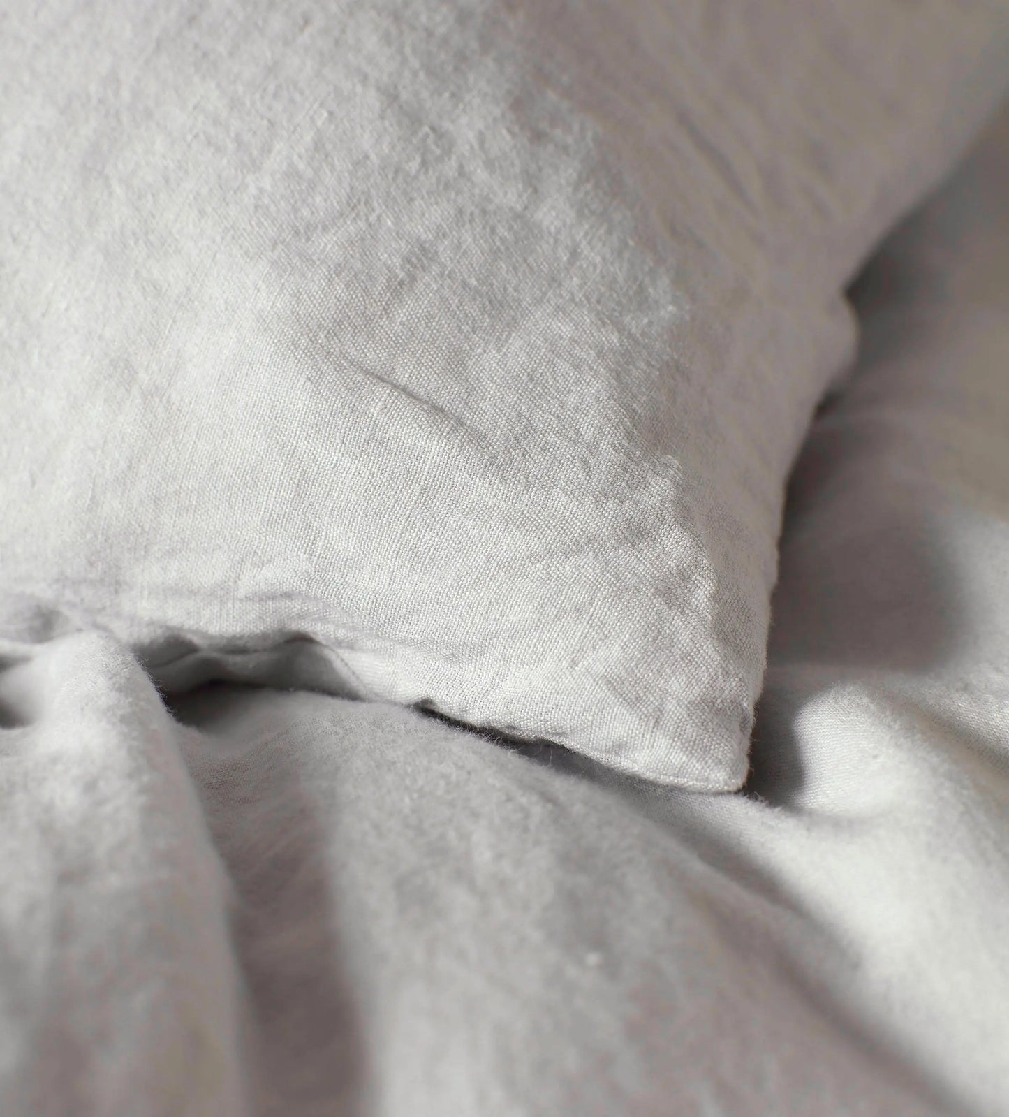 Pebble Grey 100% Linen Housewife Pillowcase The Secret Linen Store