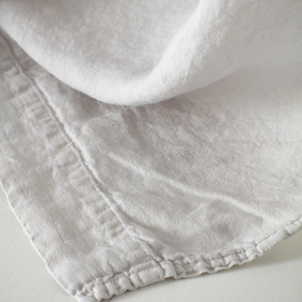 Pebble Grey 100% Linen Loop Top Curtain (Single) The Secret Linen Store