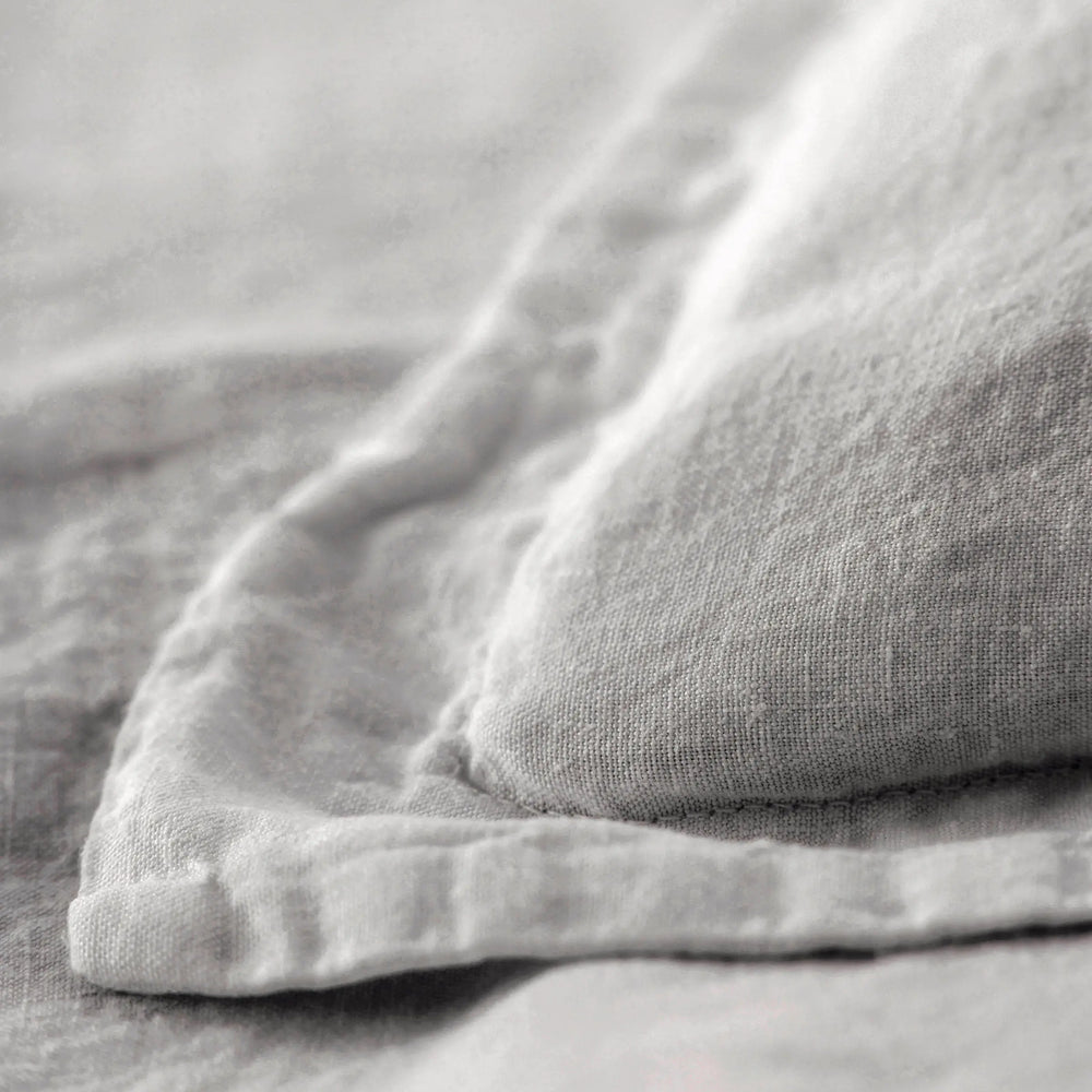 Pebble Grey 100% Linen Oxford Pillowcase The Secret Linen Store