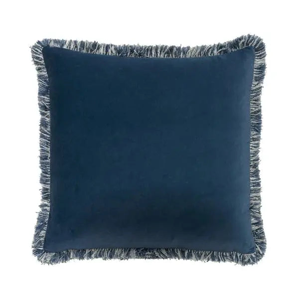 Pelham Denim / Cocktail Moscow Mule, Sustainable Feather, Cushion With Trim/Fringe & Velvet Plain & Plain Texture Andrew Martin