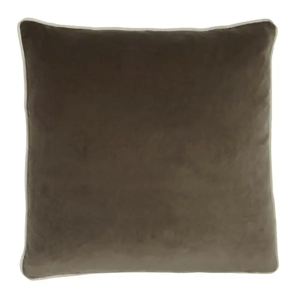Pelham Taupe, Cushion Velvet Plain Andrew Martin