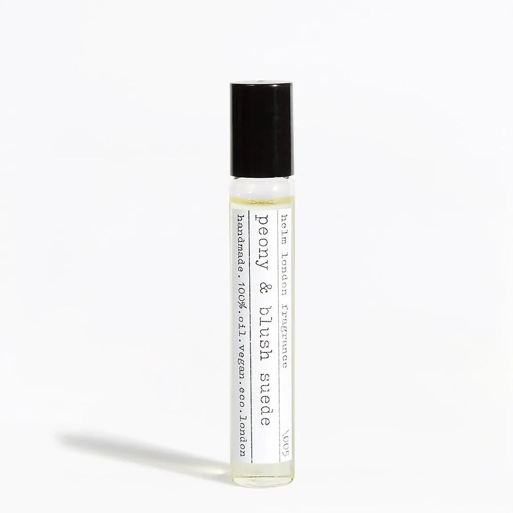 Peony & Blush Suede Fragrance - 10ml Rollerball Helm London