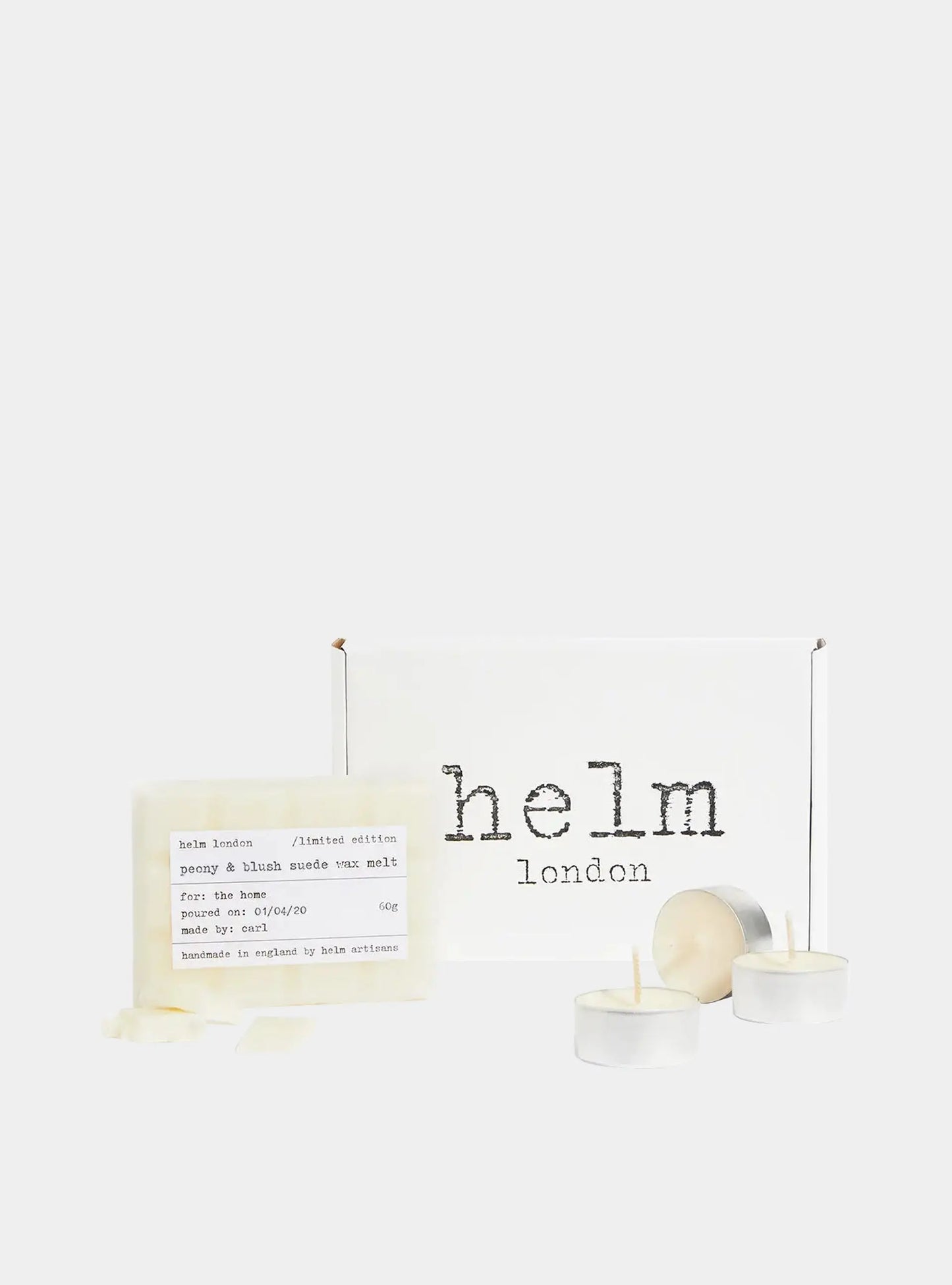 Peony & Blush Suede Tealight & Wax Melt Ultimate Gift Bundle Helm London