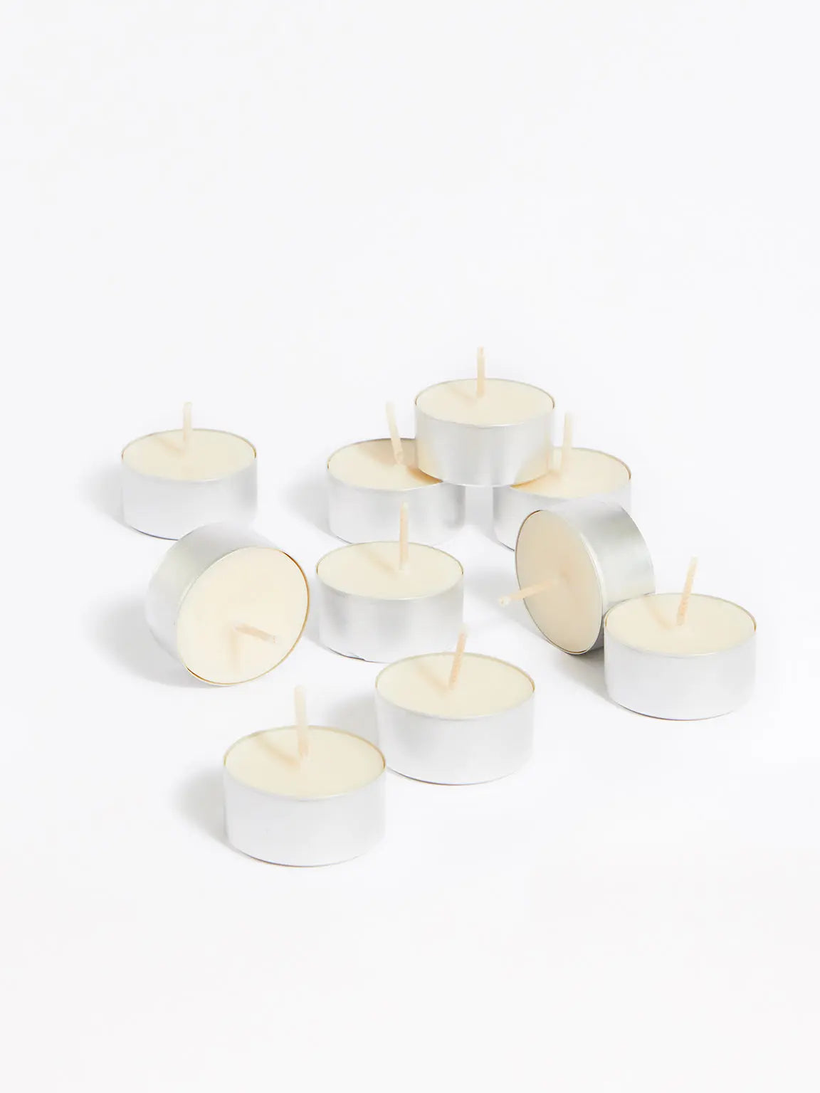 Peony & Blush Suede Tealights - Set Of 10 Helm London
