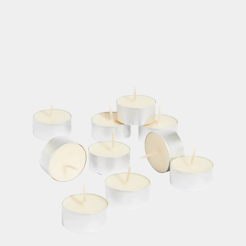Peony & Blush Suede Tealights - Set of 10 Helm London