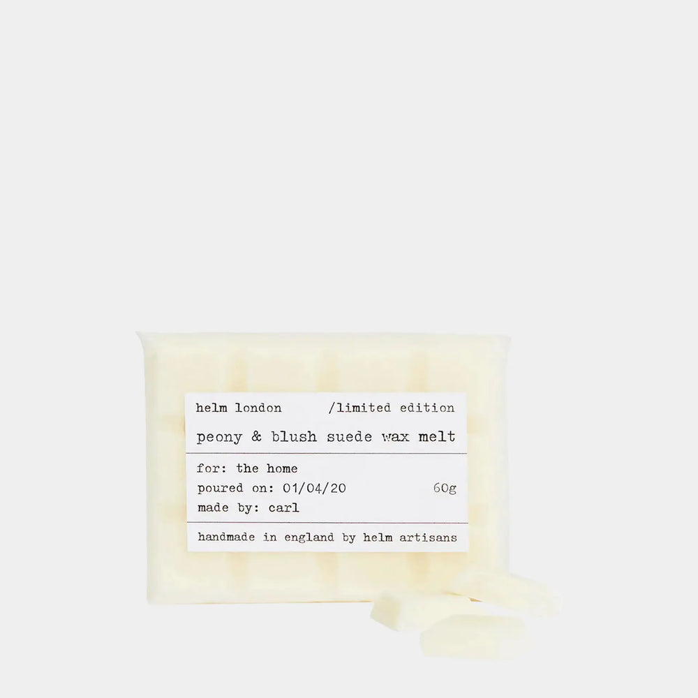 Peony & Blush Suede Wax Melt Helm London