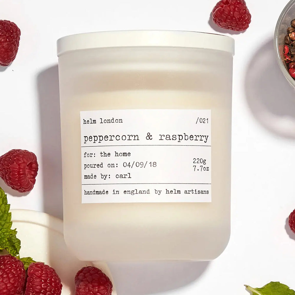 Peppercorn & Raspberry Luxury Candle Helm London