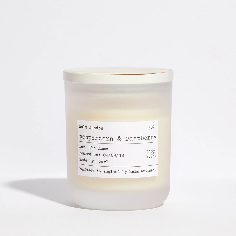 Peppercorn & Raspberry Luxury Candle Helm London