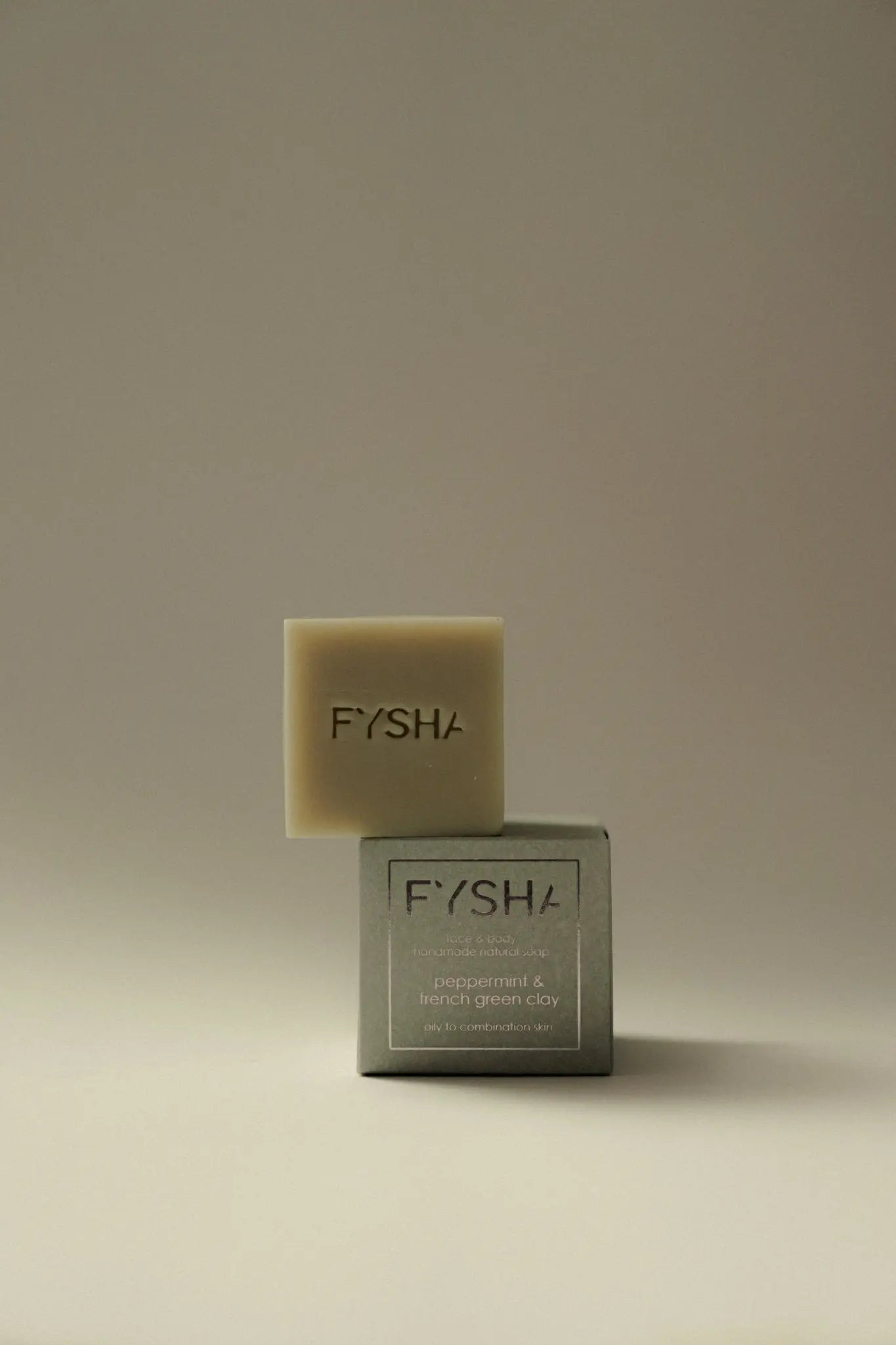 Peppermint & French Green Clay Solid Vegan Cleanser FYSHA