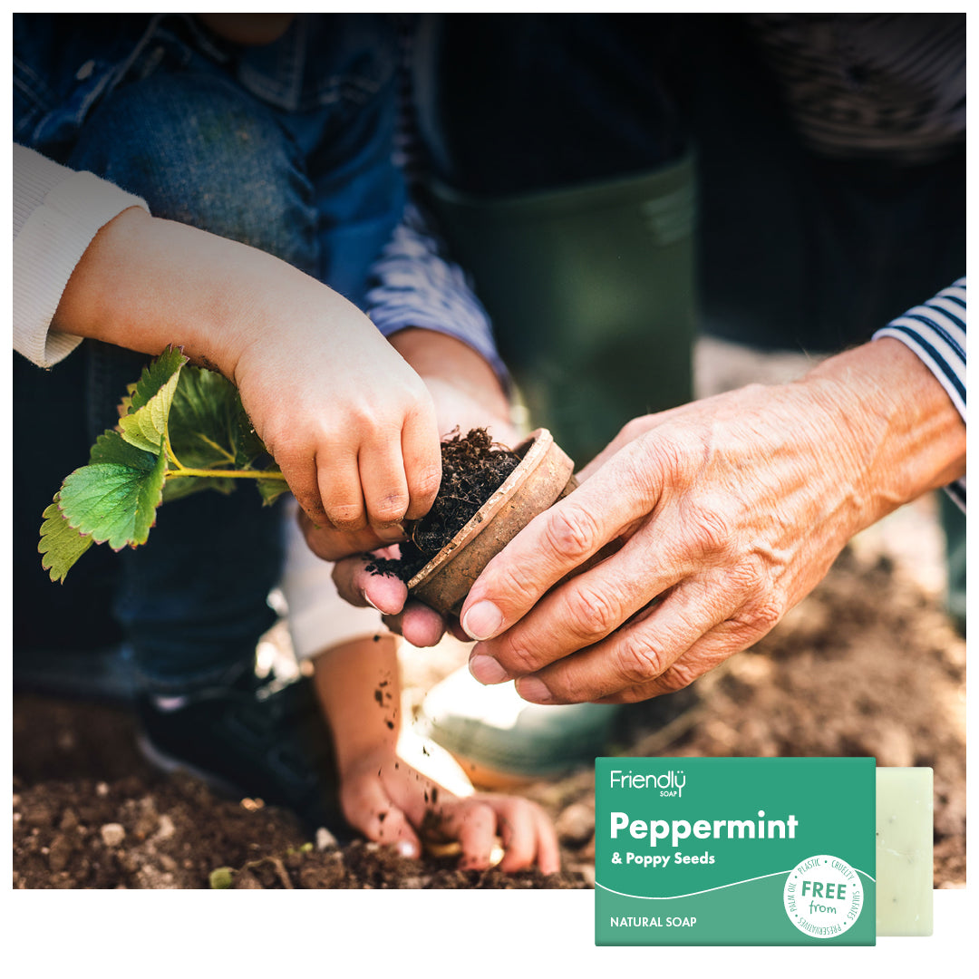 Peppermint & Poppyseeds Natural Soap Friendly Soap