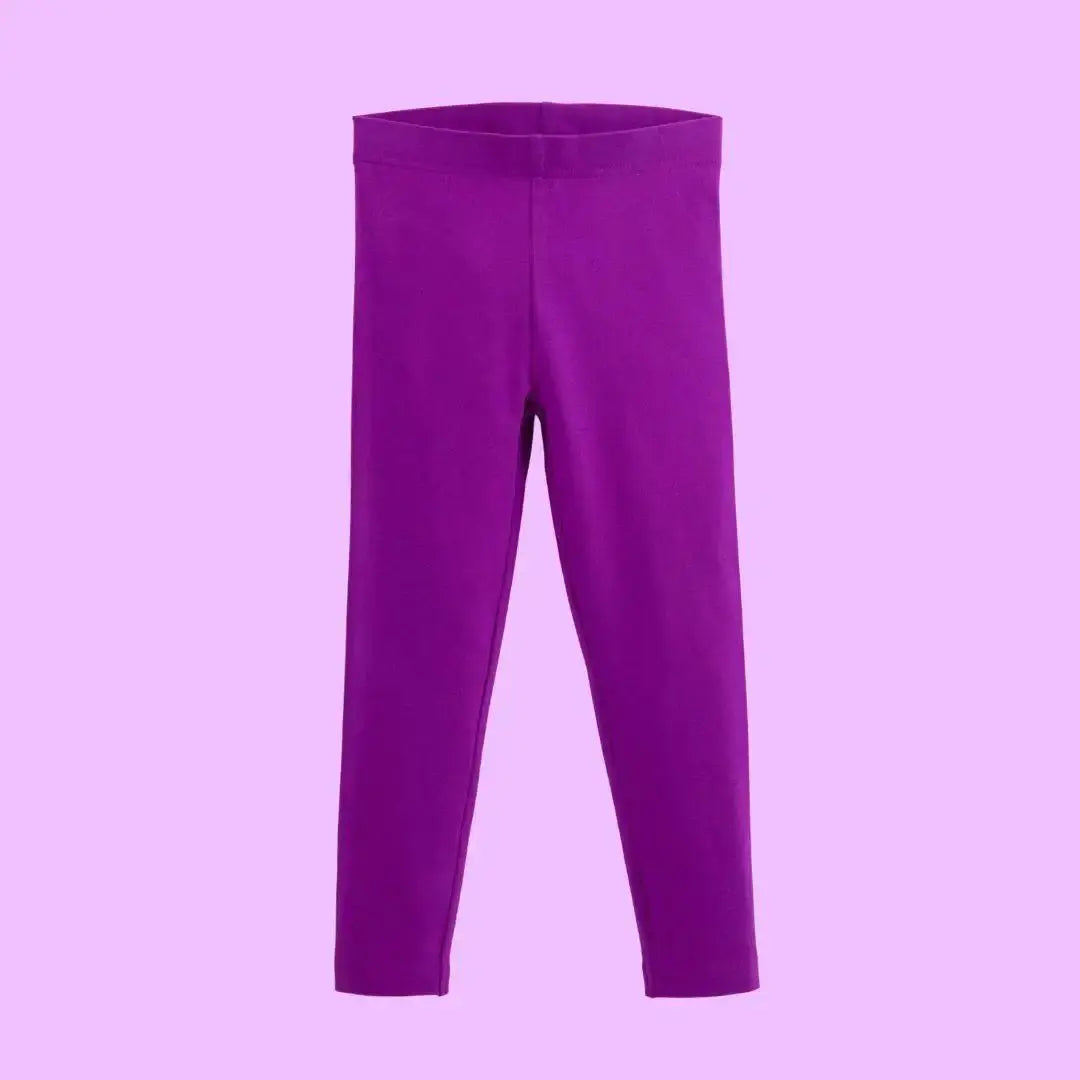 Perfectly Purple Kids Organic Leggings ScandiBugs