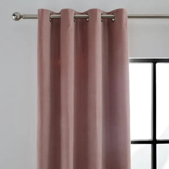 Peyton Velvet Eyelet Curtains Dunelm