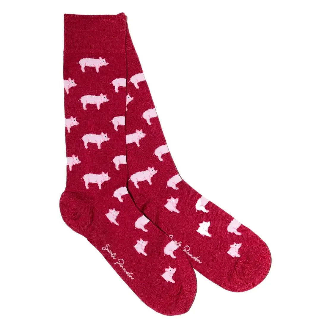Pig Bamboo Socks Swole Panda