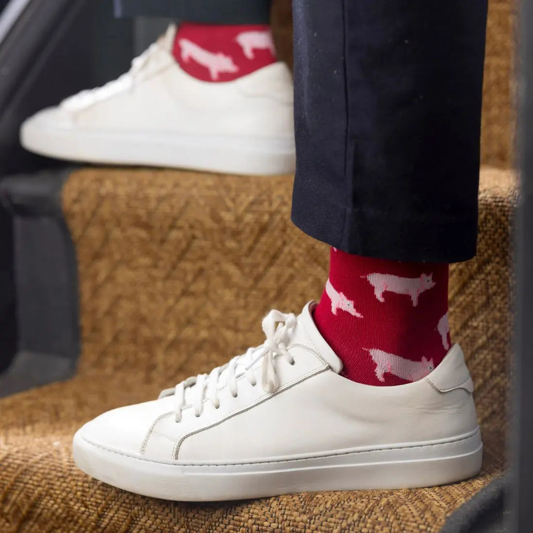 Pig Bamboo Socks Swole Panda