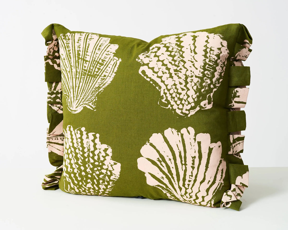 Pilgrim Cushion | Olive Grove Stoff Studios