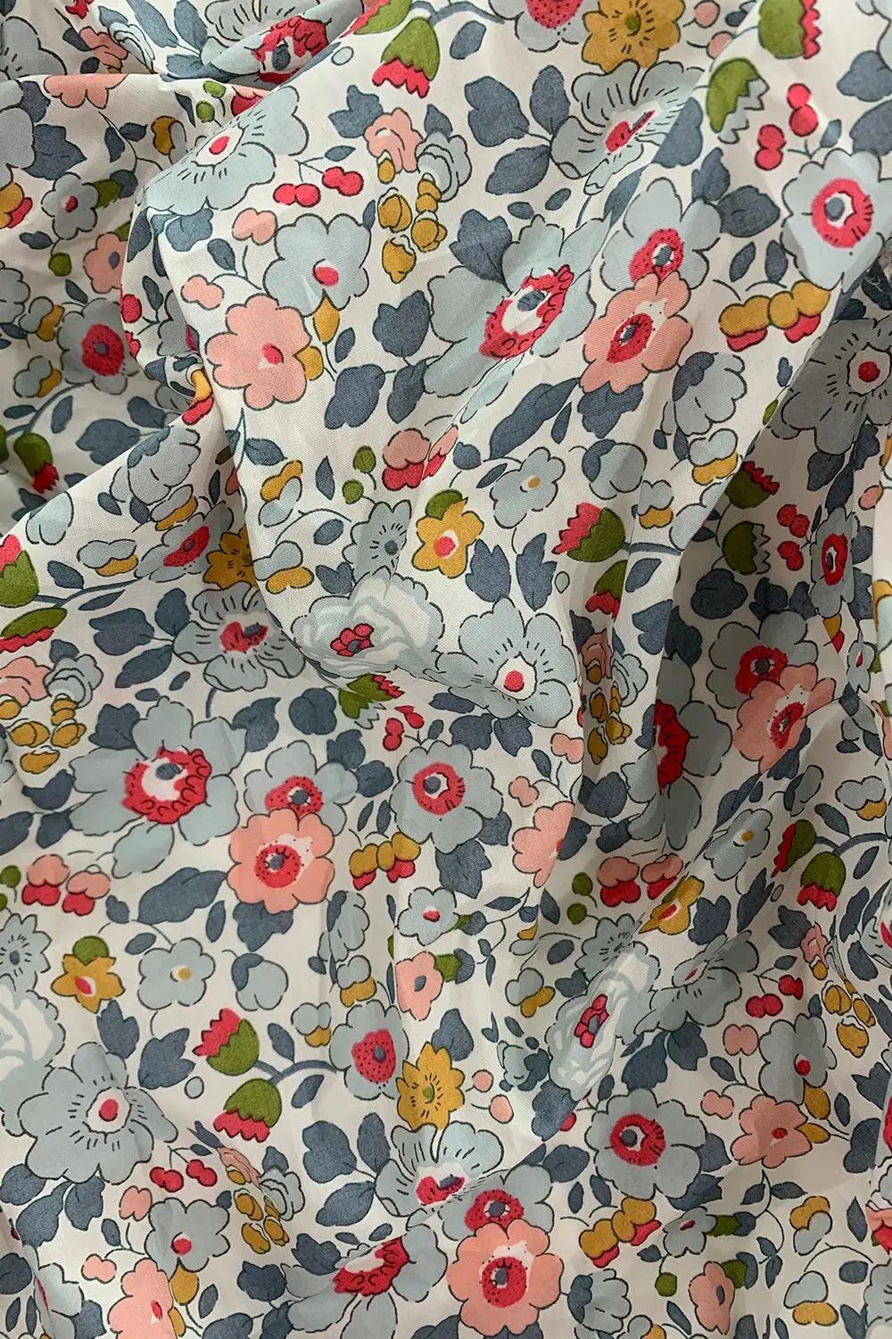 Pillowcase Made With Liberty Fabric BETSY GREY Coco & Wolf