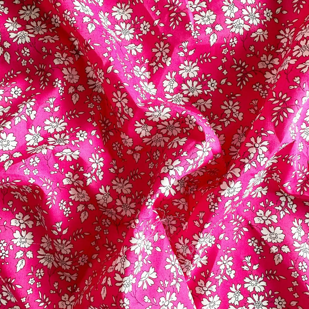 Pillowcase Made With Liberty Fabric CAPEL FUCHSIA Coco & Wolf