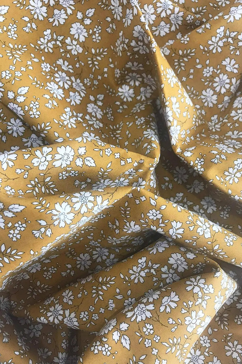 Pillowcase Made With Liberty Fabric CAPEL MUSTARD Coco & Wolf