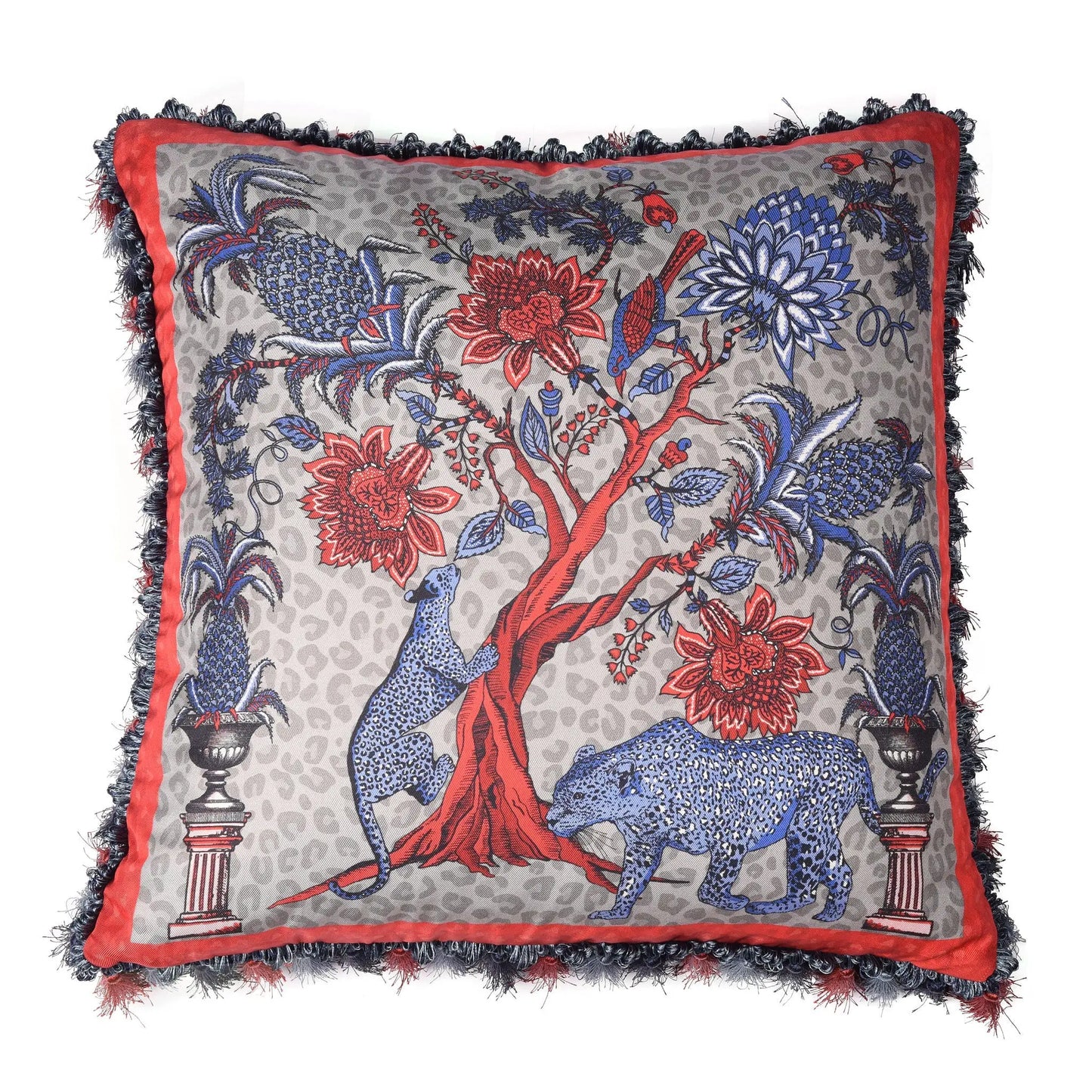 Pine Tree Large Silk Cushion Bivain