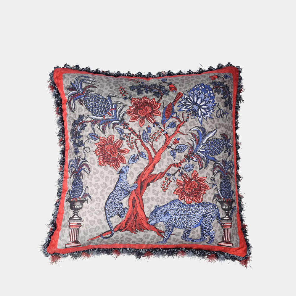 Pine Tree Large Silk Cushion Bivain