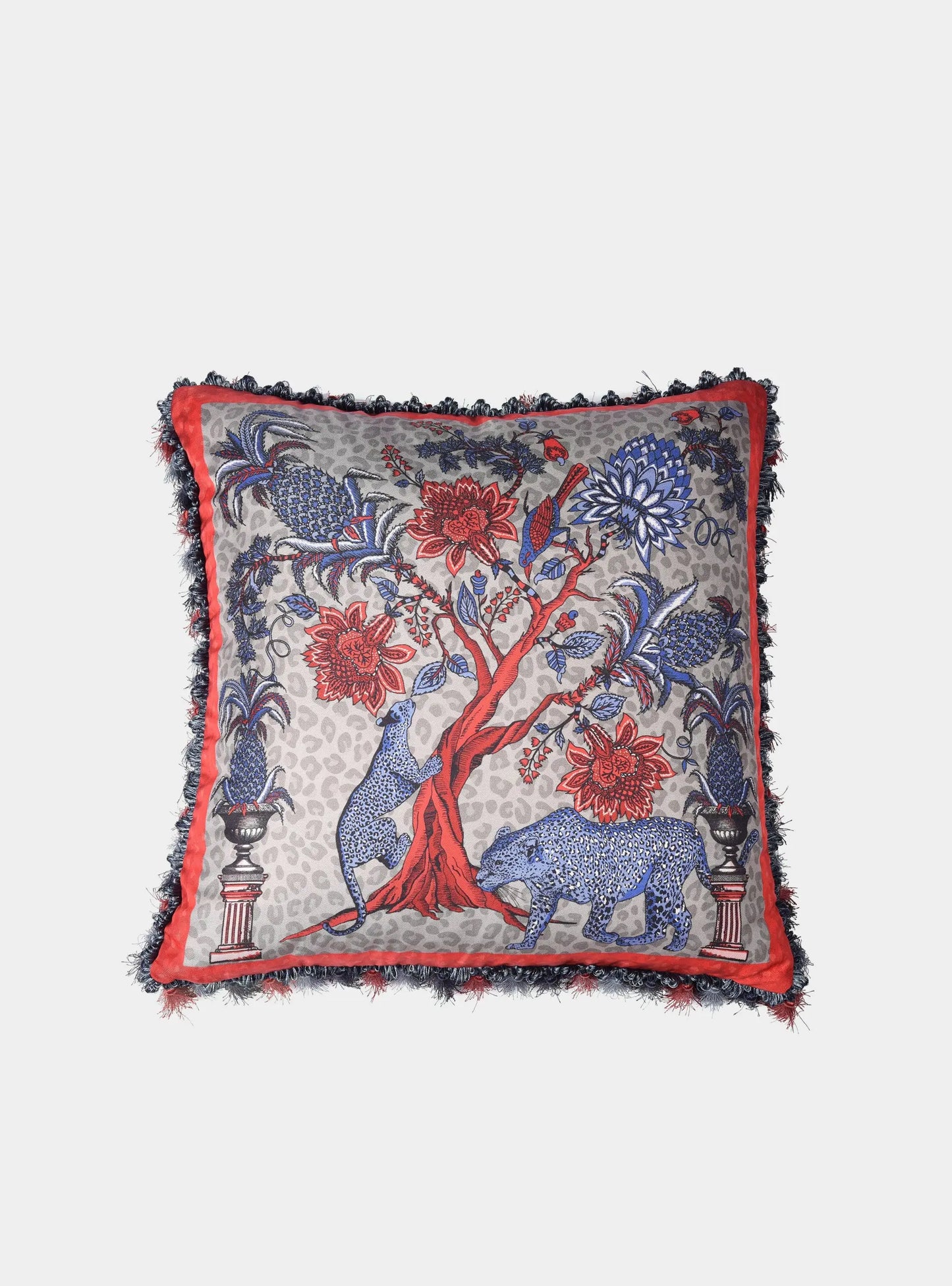 Pine Tree Large Silk Cushion Bivain
