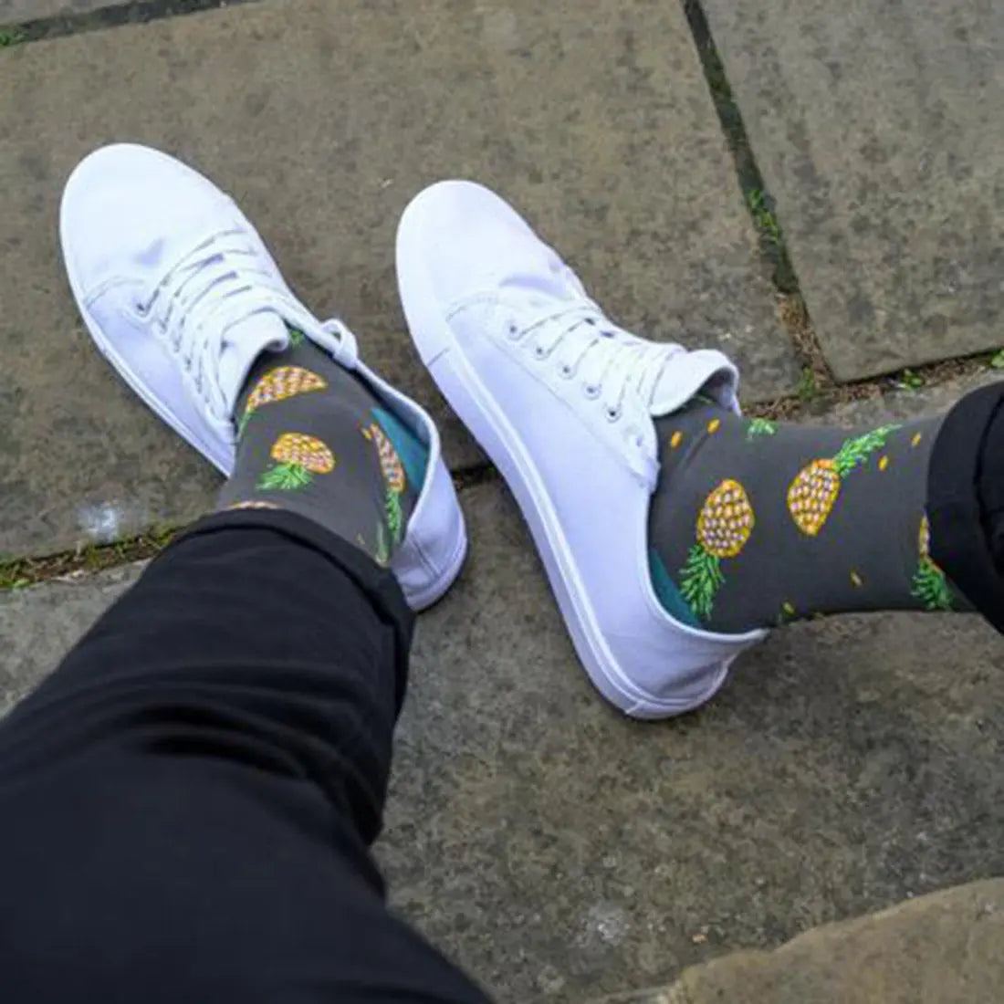 Pineapple Bamboo Socks Swole Panda