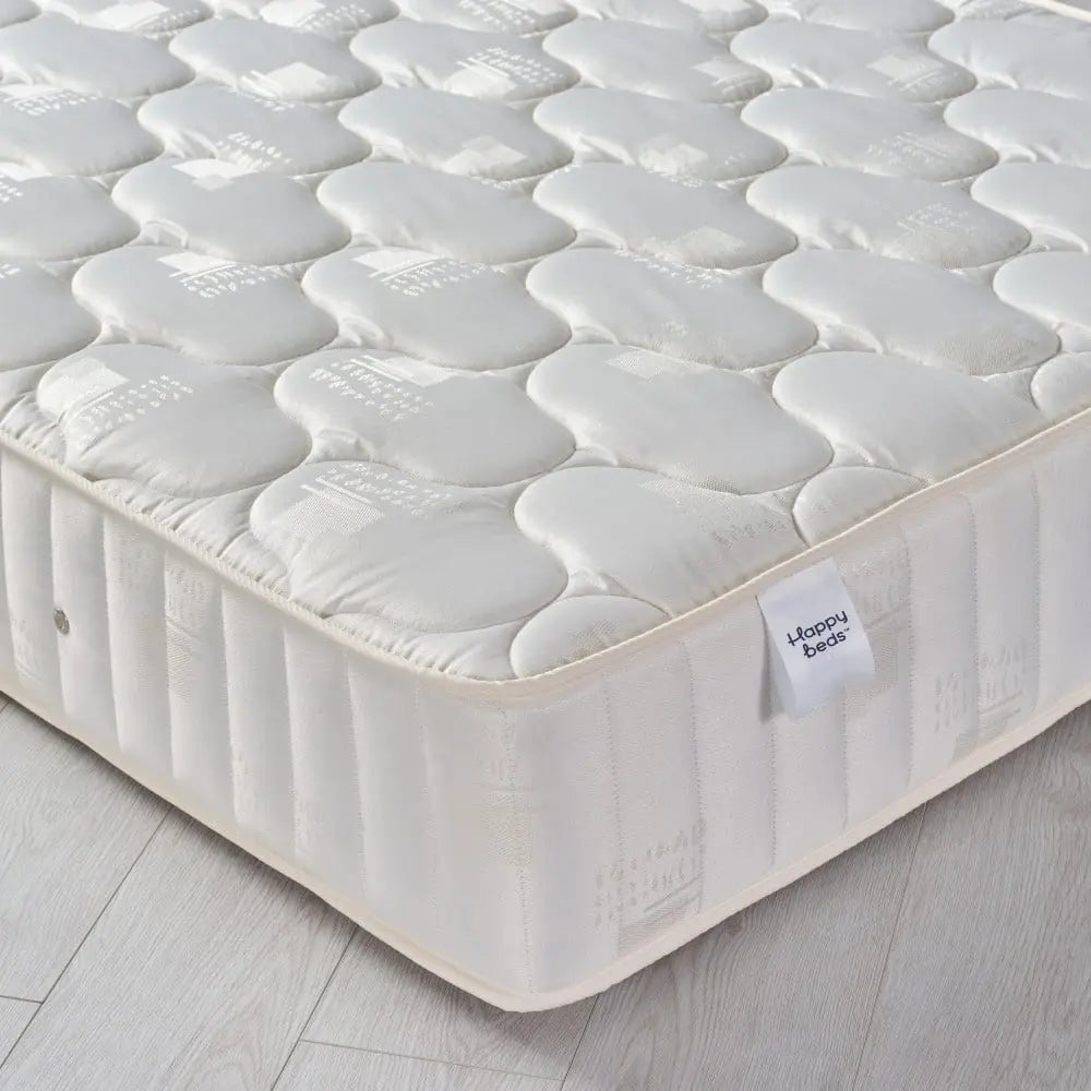 Pinerest Spring Semi Orthopaedic Quilted Fabric Mattress Happy Beds