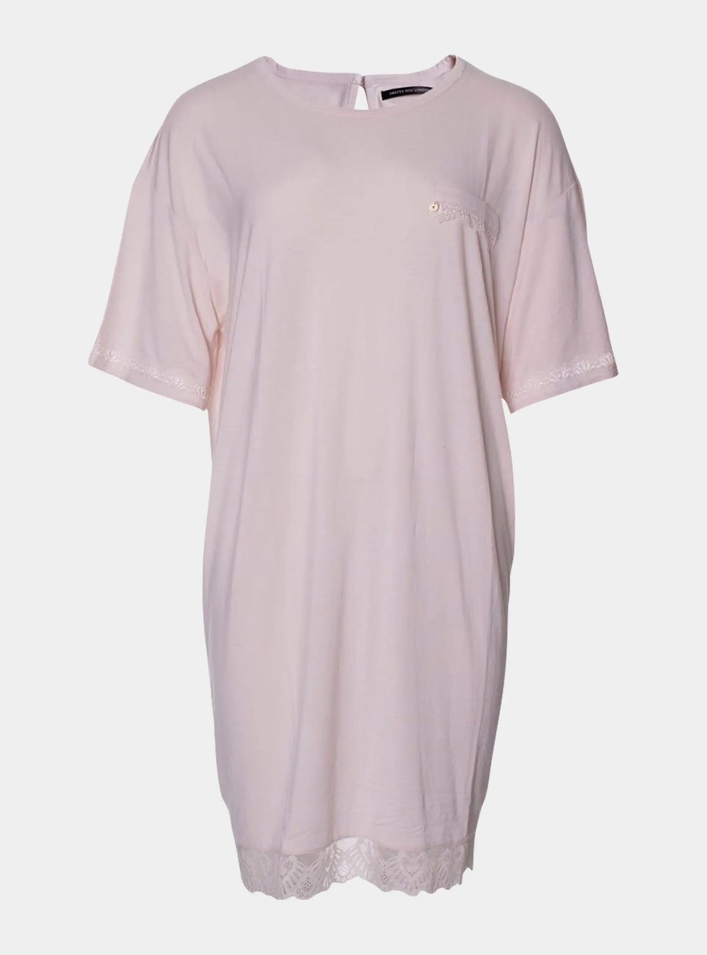 Pink Bamboo Classic Tee Dress Pretty You London