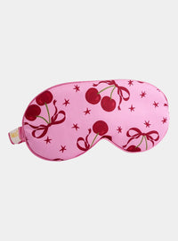 Pink Cherries Satin Sleep Mask SMUG