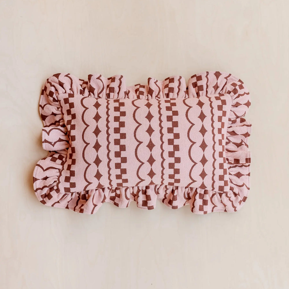 Pink Cotton Cushion Cover TartanBlanketCo