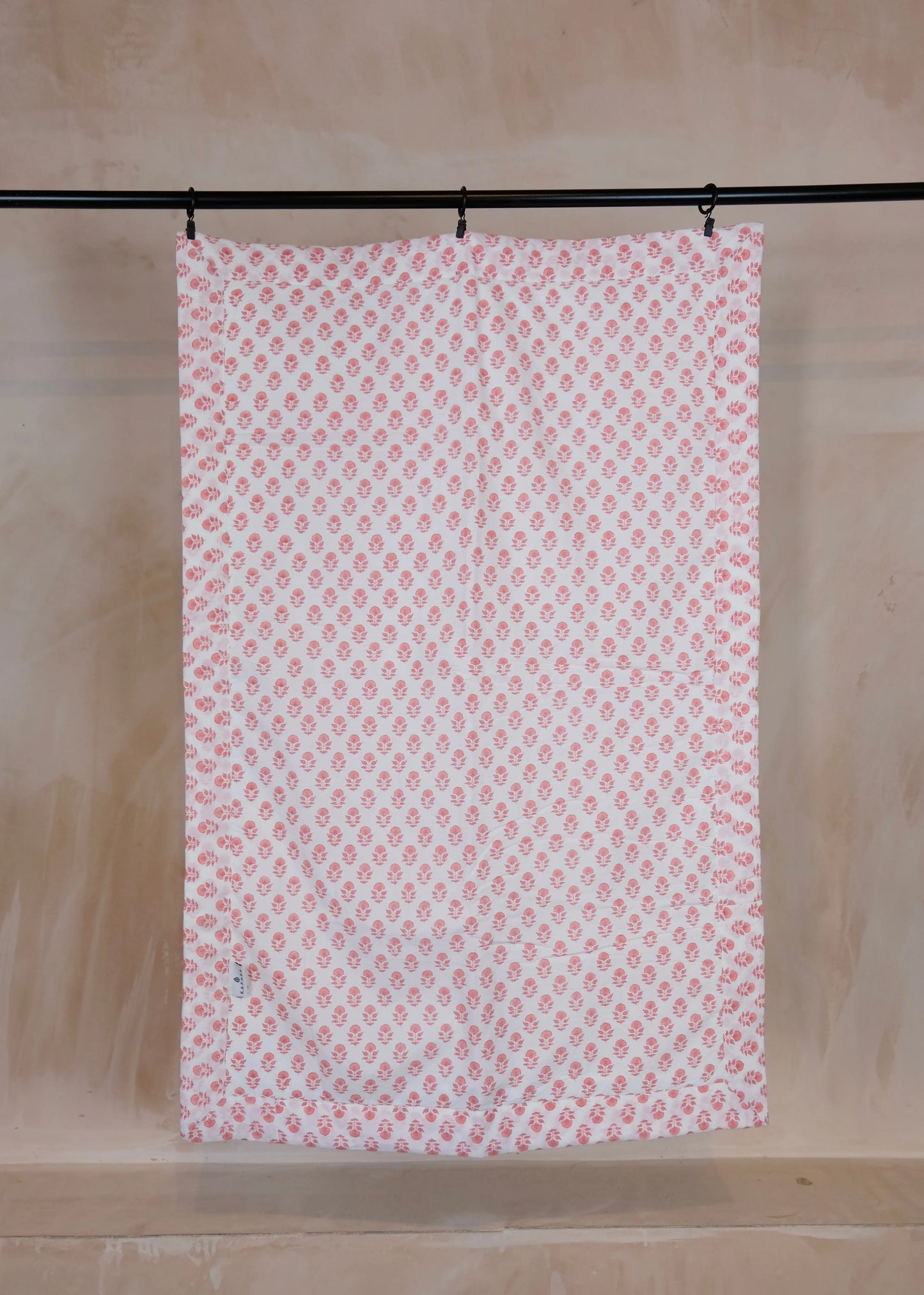 Pink Elephant Cot Quilt Kapara London