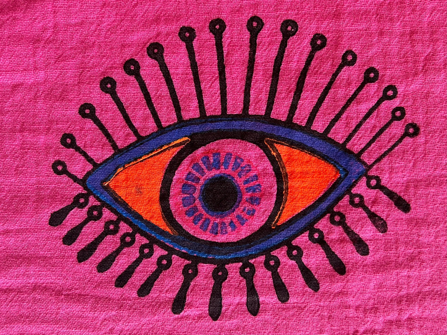 Pink Eye Organic Cotton Peshtemal Towel Loome Lifestyle