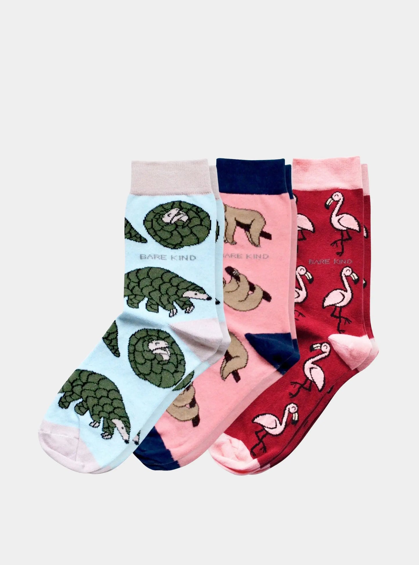 Pink Lover 3 Bamboo Sock Set Bare Kind