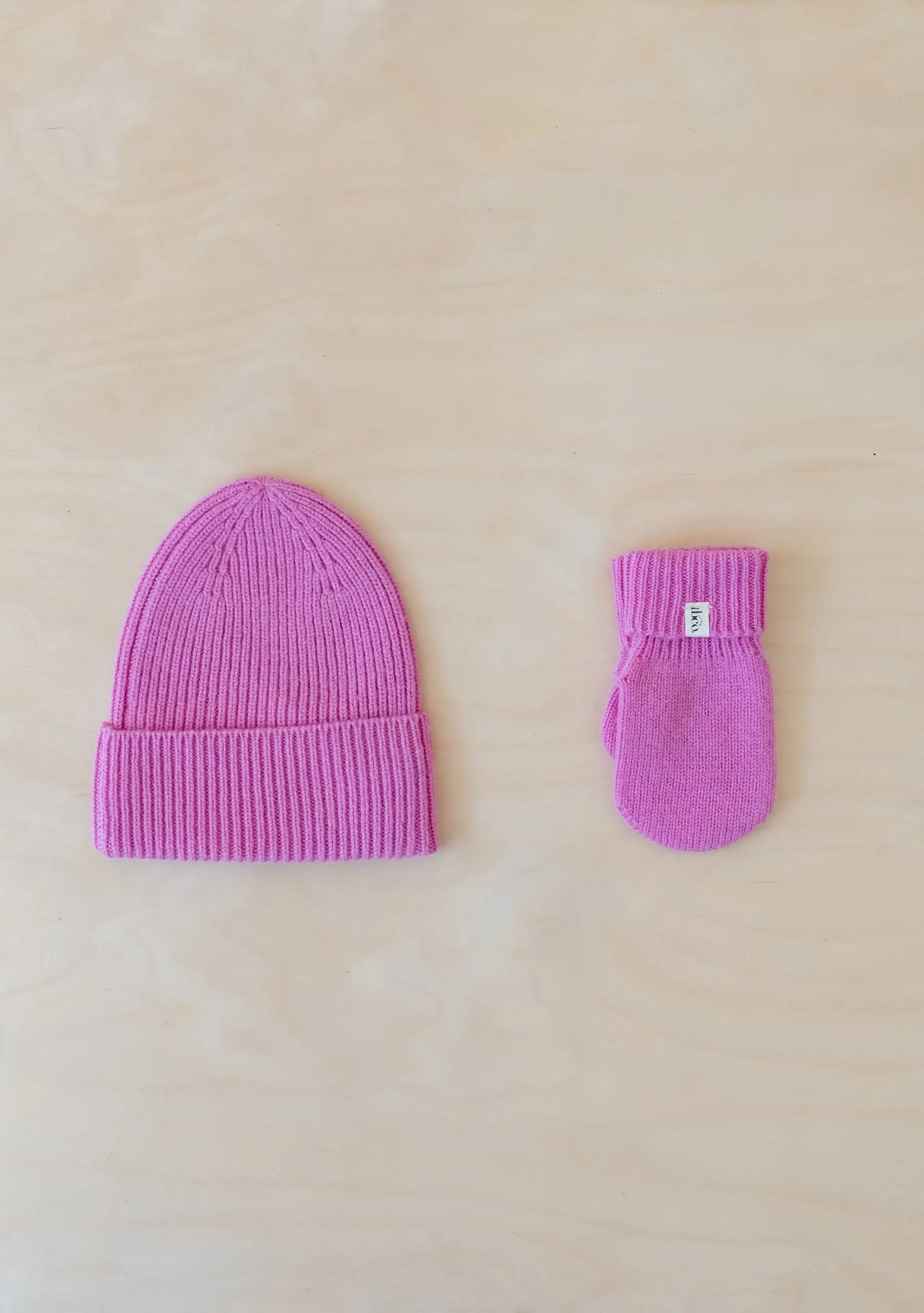 Pink Merino Beanie TartanBlanketCo