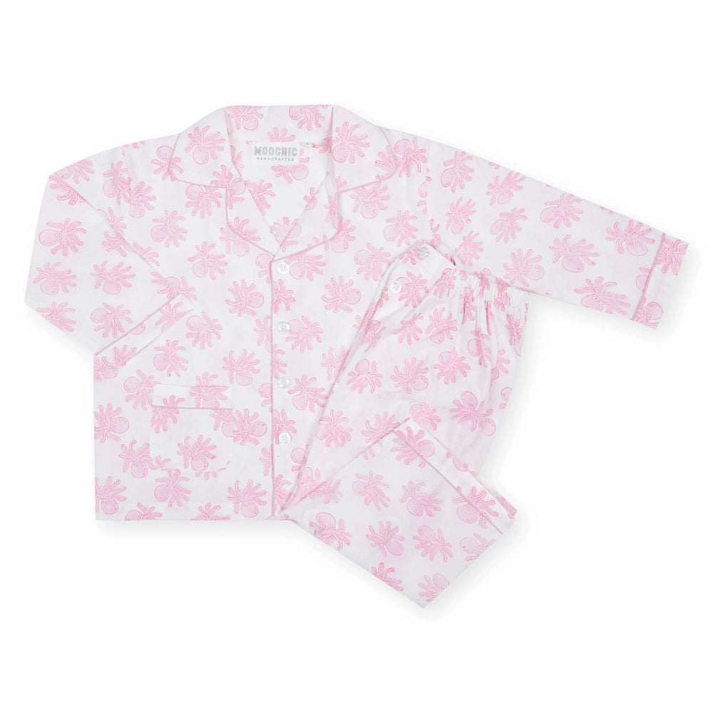 Pink Octopus Children's Pyjamas Moochic