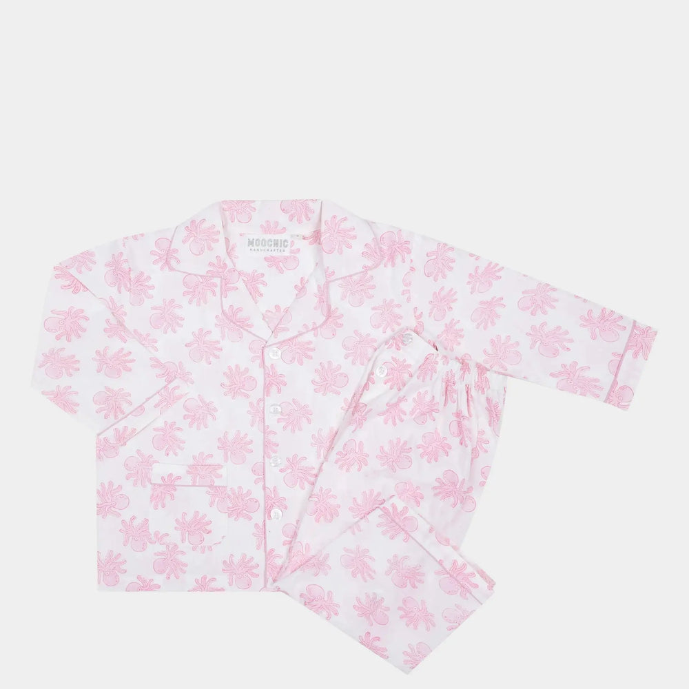 Pink Octopus Children's Pyjamas Moochic