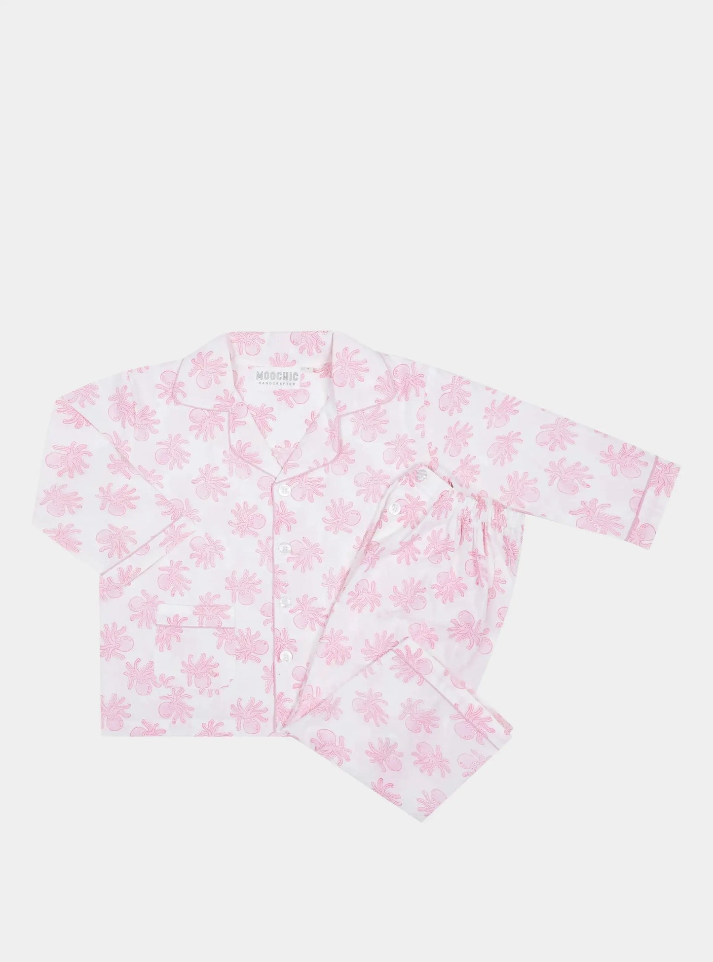 Pink Octopus Children's Pyjamas Moochic