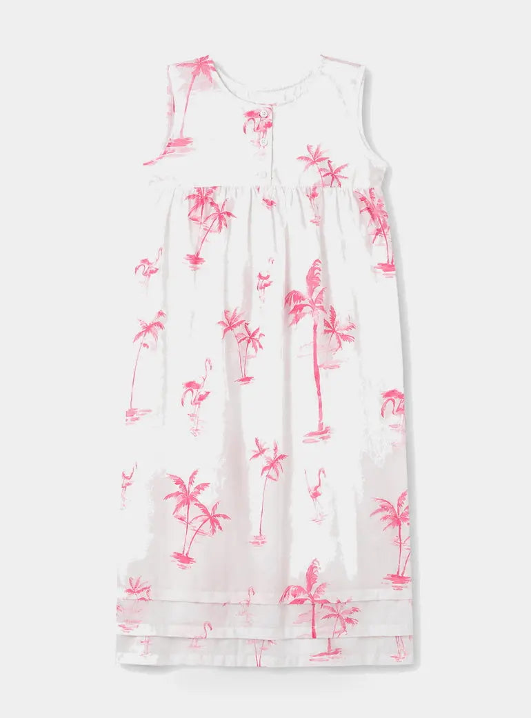 Pink Palms Girls Nighty Woodstock Laundry