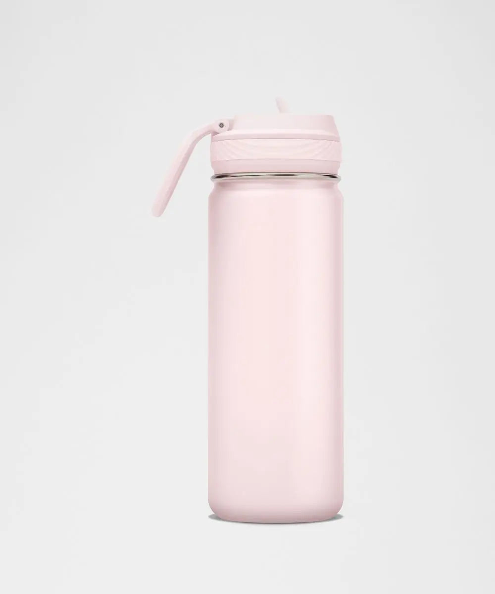 Pink Pearl Back to Life Sport Bottle 18oz Straw Lid Lululemon