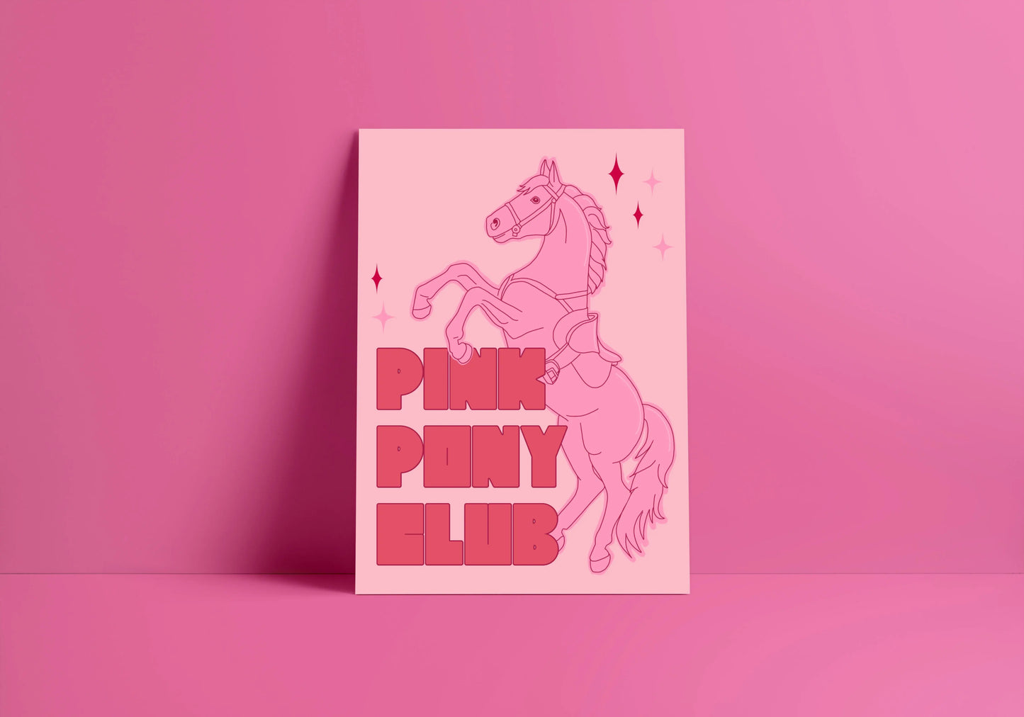 Pink Pony Club (Chappell Roan inspired) A4 Lyric Art Print whowhatclaireart