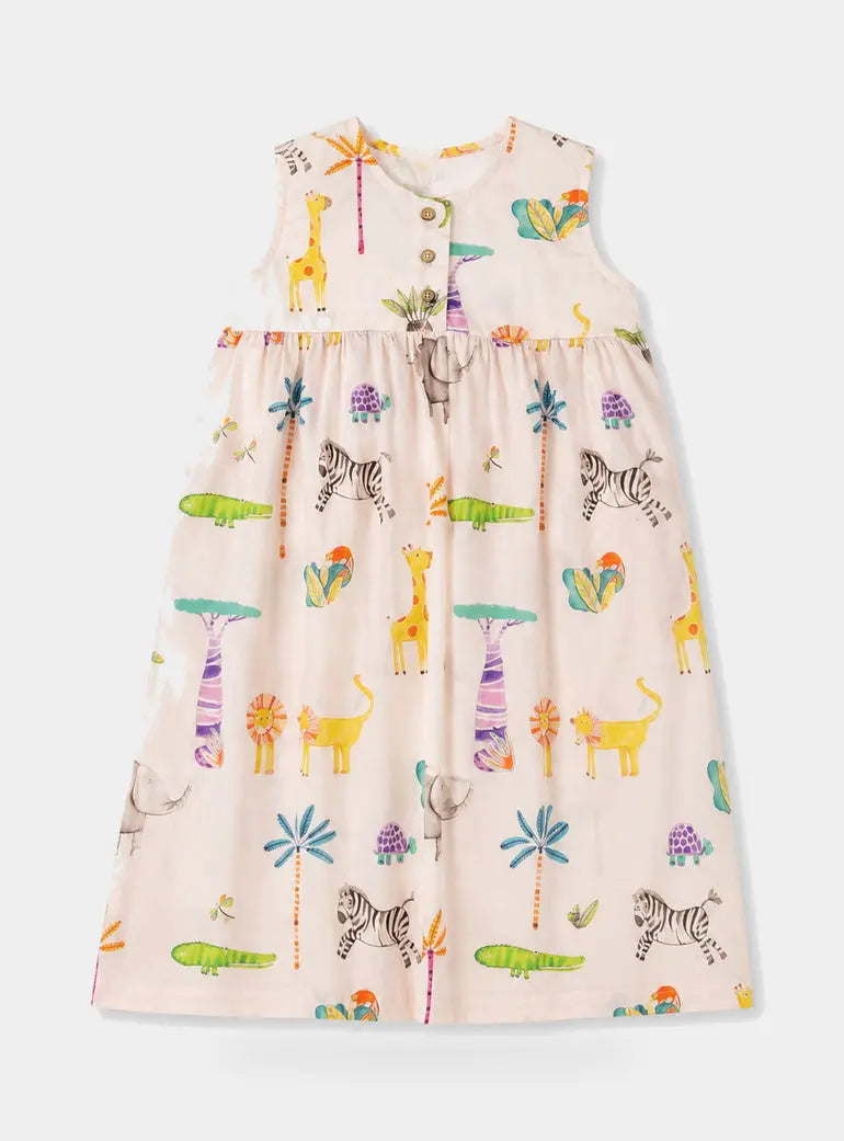 Pink Safari Girls Nighty Woodstock Laundry