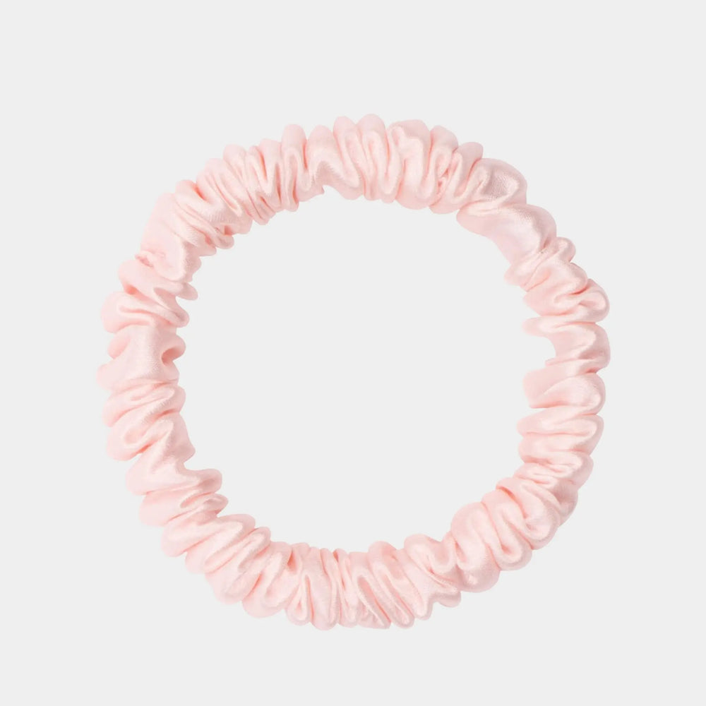 Pink Silk Scrunchie - Skinny DREAMSILK