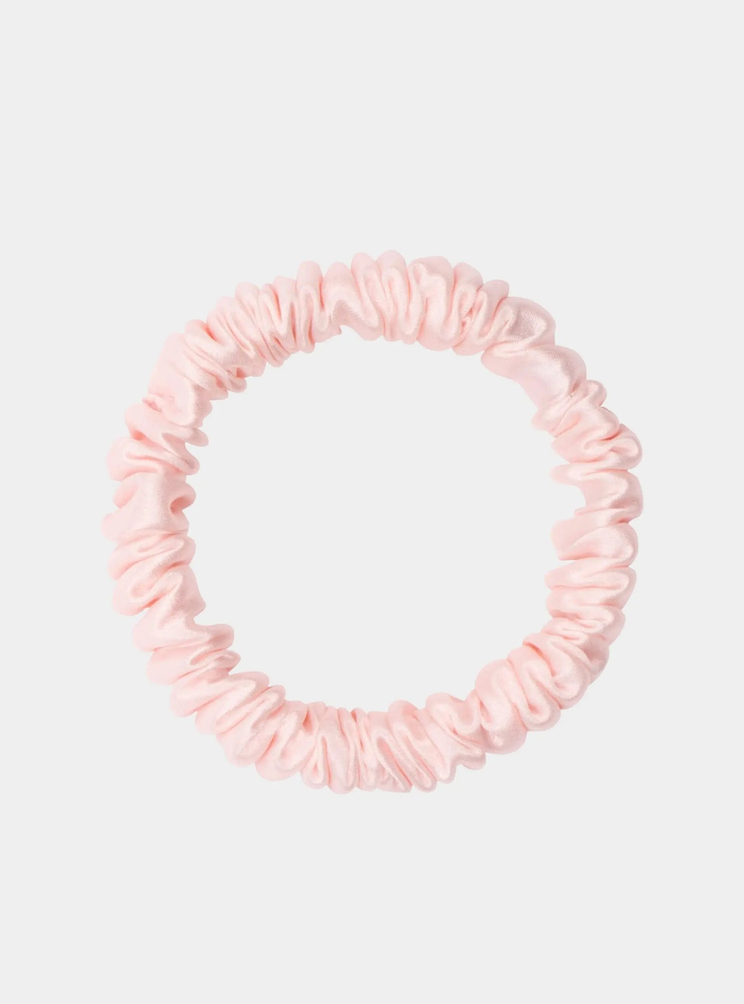 Pink Silk Scrunchie - Skinny DREAMSILK