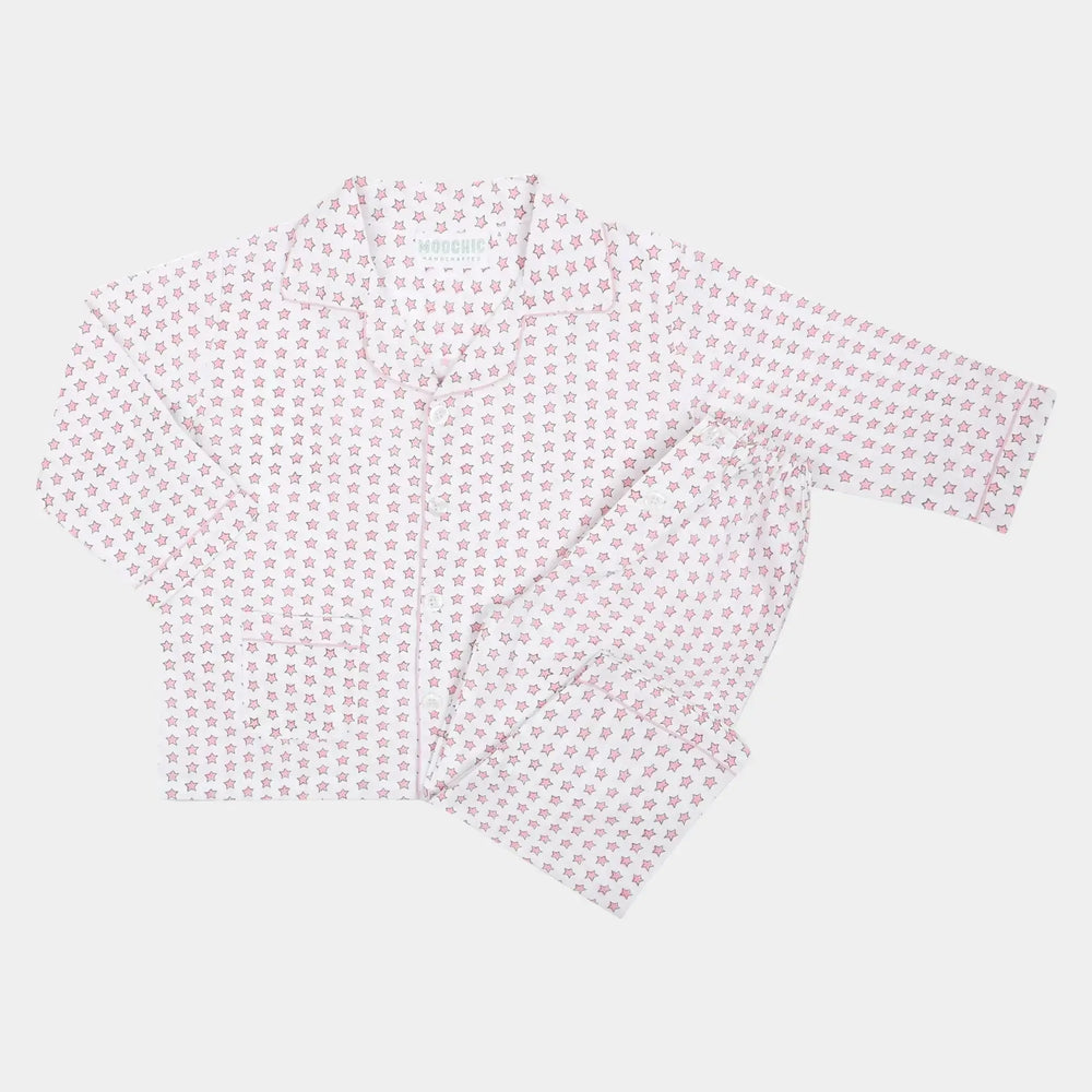 Pink Star Children's Pyjamas Moochic