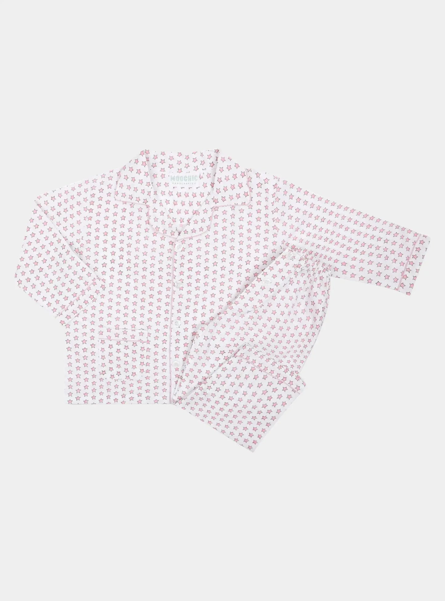 Pink Star Children's Pyjamas Moochic
