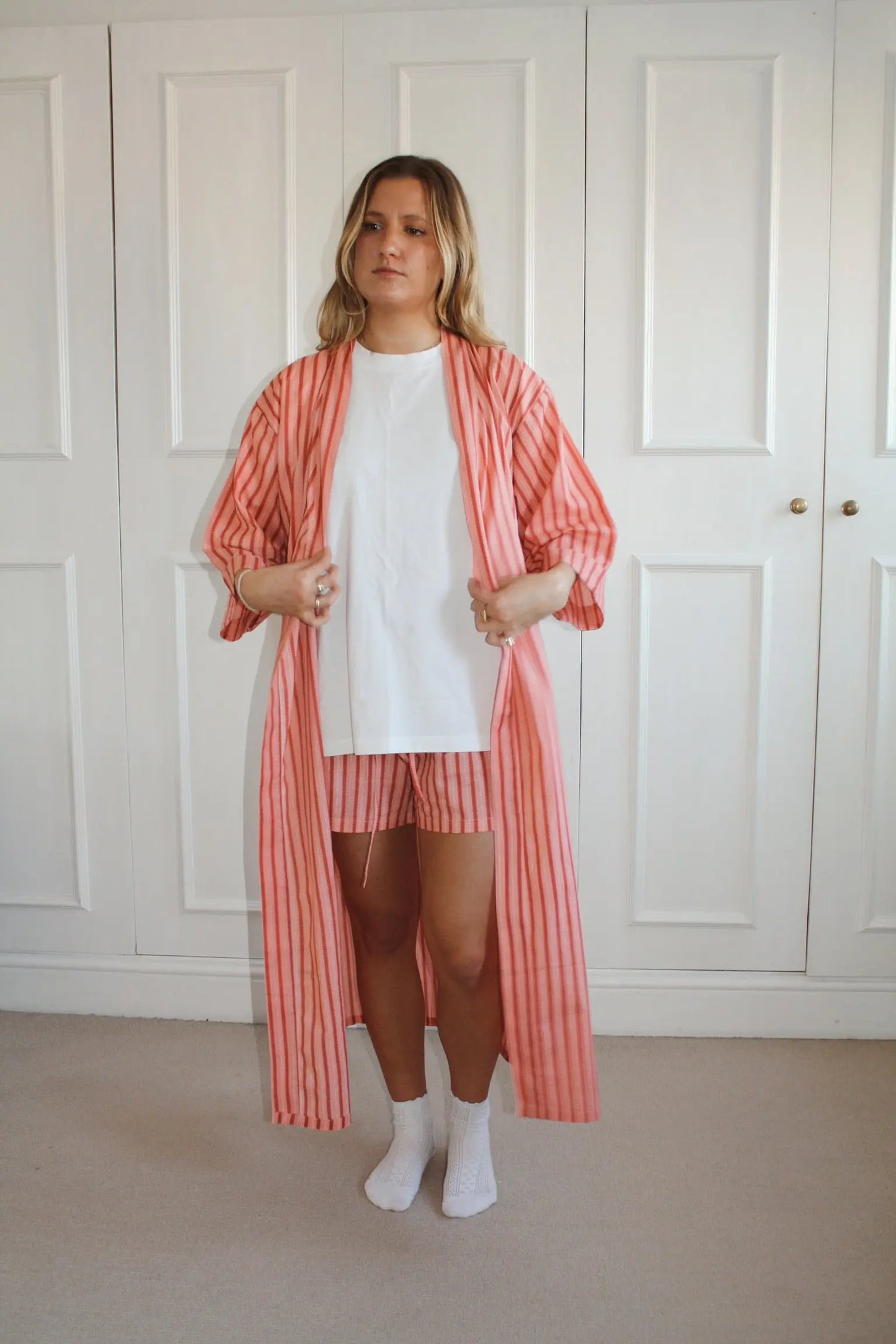 Pink Stripe Robe Madder & More