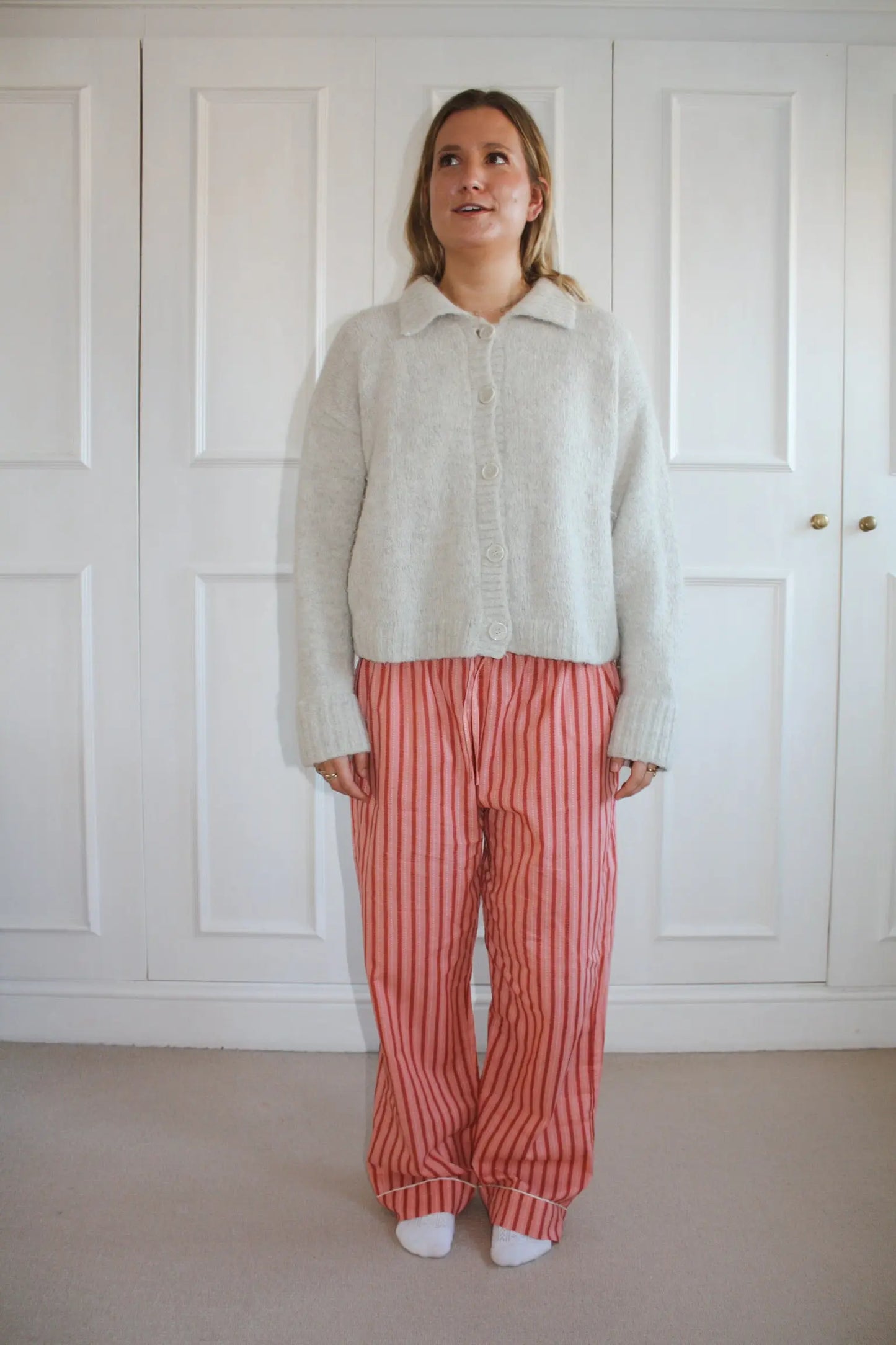Pink Stripe Women's Pyjama Trousers Madder & More