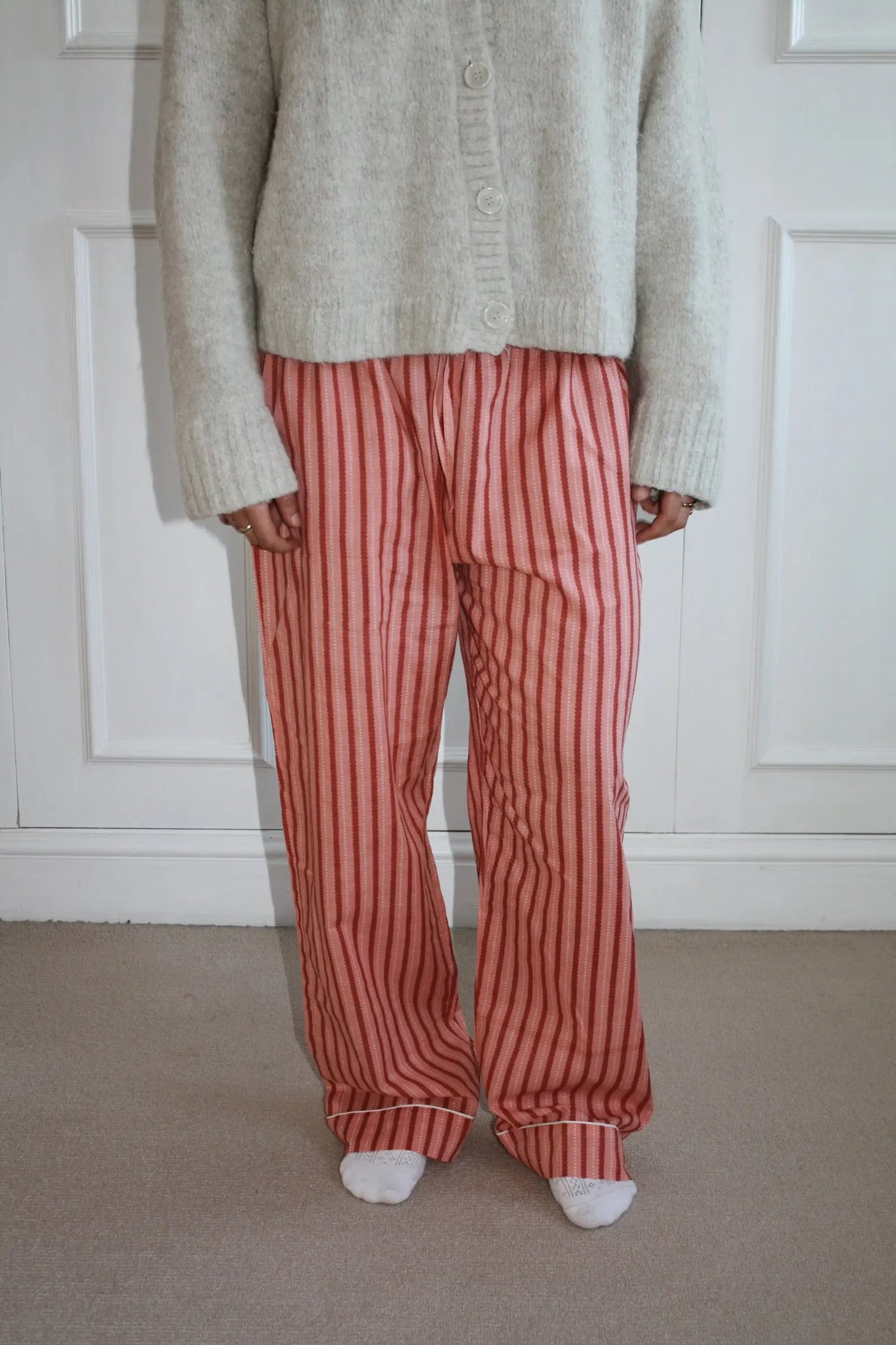 Pink Stripe Women's Pyjama Trousers Madder & More