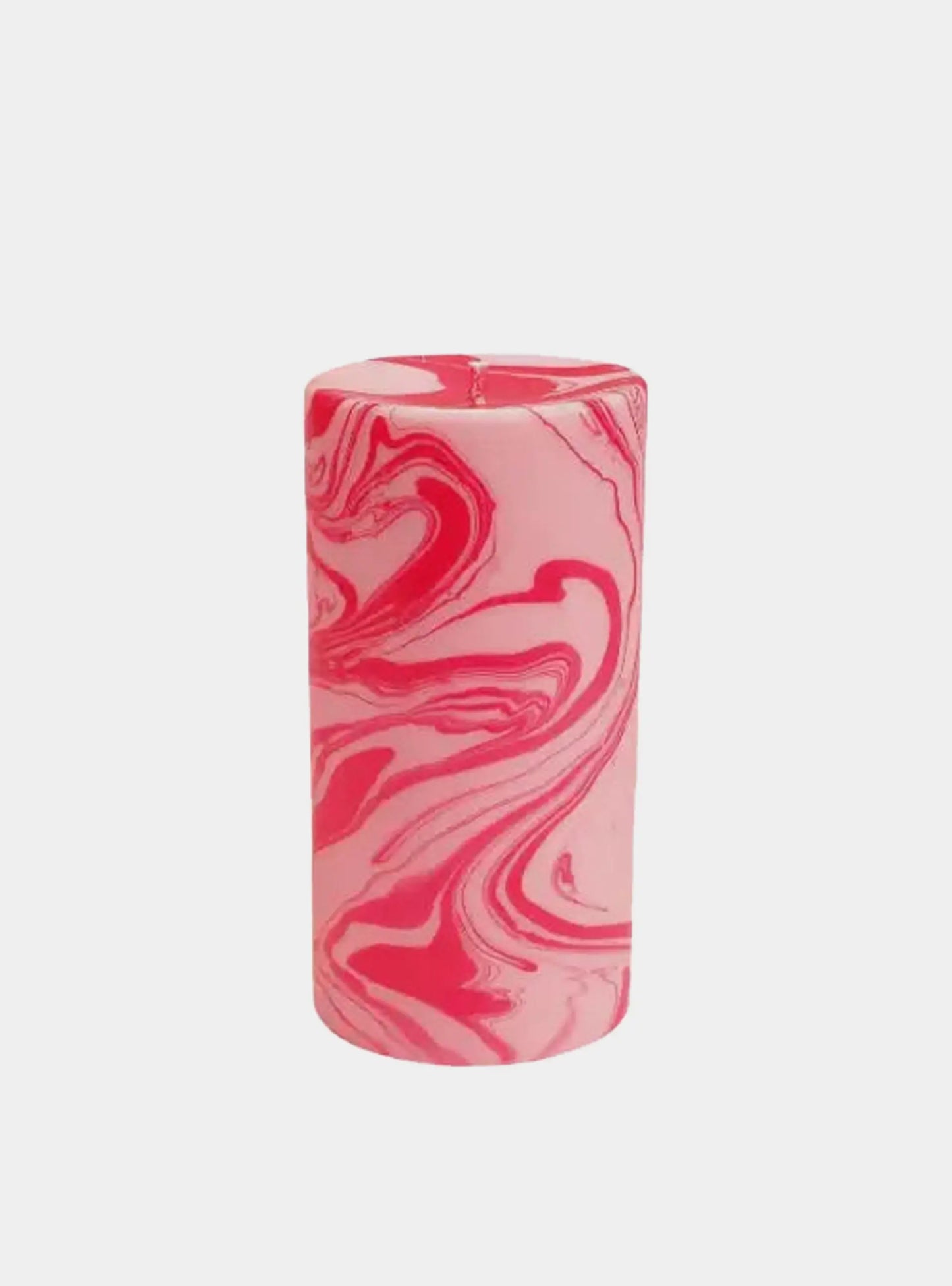 Pink & Red Marbled Pillar Candle Lords Fragrance House